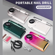 High Quality 45000 RPM Electric Nail Drill Machine Portable Manicure Pedicure BK