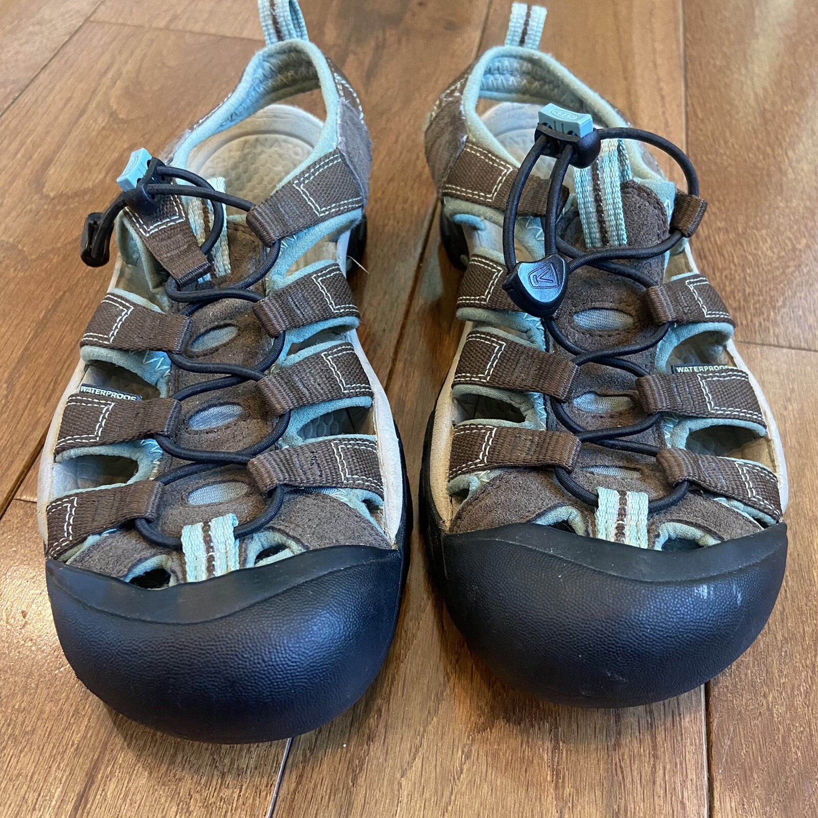 Sandali donna Keen Newport H2 impermeabili marrone blu taglia 7