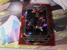 2022-23 Panini Prizm Jordan Clarkson Red Cracked Ice Card—No. 54