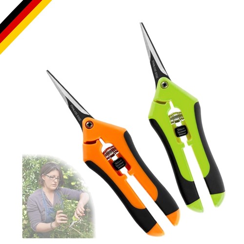 2 Stücke Gartenschere, Klein Ernteschere, Rosenschere, Bonsai Schere, Pflanzs... - Bild 1 von 9