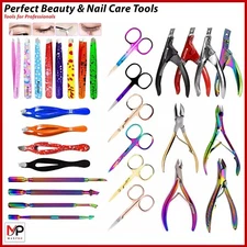 Manicure Pedicure Kit Tools Acrylic False Nail Tip Nail Cutter Eyebrow Tweezers