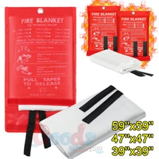 Large Fire Blanket Fireproof For Home Kitchen Office Warehouse Emergency Safety