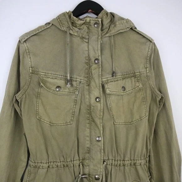 Aritzia Talula Trooper Jacket Army Green Lived in Utility Azure Skies Size Small