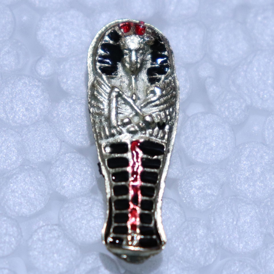 3 piece Egyptian Lapel Pins Egypt Sarcophagus Mummy Isis Falcon Goddess