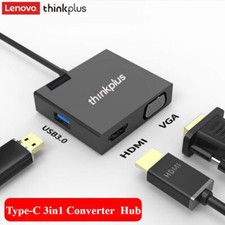 Hub cavo convertitore adattatore USB-C a VGA HDMI 4K 1080P USB 3.0 3 in 1 per Mac PC
