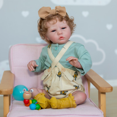 50CM Reborn Baby Doll Girl Soft Body with 3D Skin Painting with Visible Veins