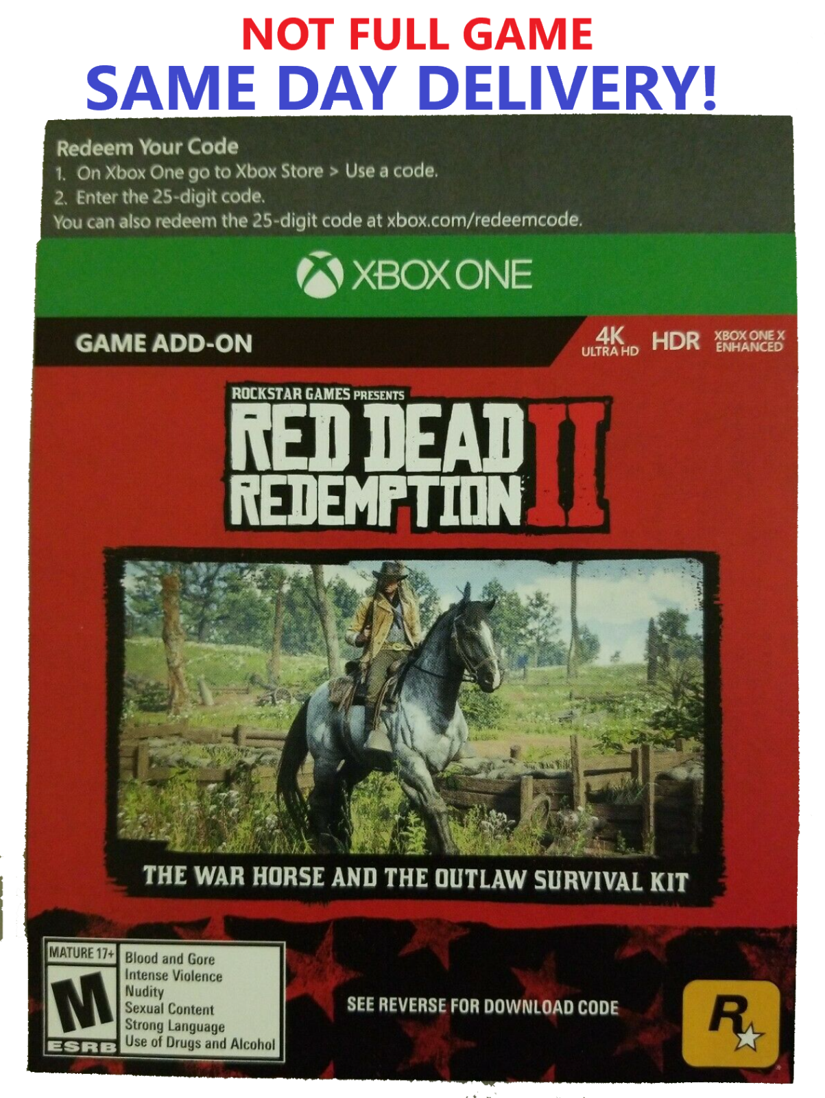 Red Dead Redemption 2 Preorder Bonus PS4 / PS5