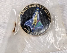 2003 SPACE SHUTTLE COLUMBIA EOW NASA METAL LAPEL PIN NIP NOS VINTAGE SPACESHIP