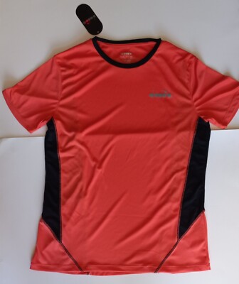 DIADORA Herren T-Shirt Runner Sport Laufen & Jogging Running Polyester (Größe L)