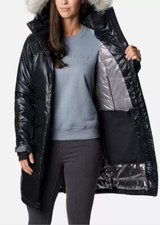 Columbia Women's Barrett Spur™ Ii Black Dot™ Down Parka, Size M, Brand New($600)