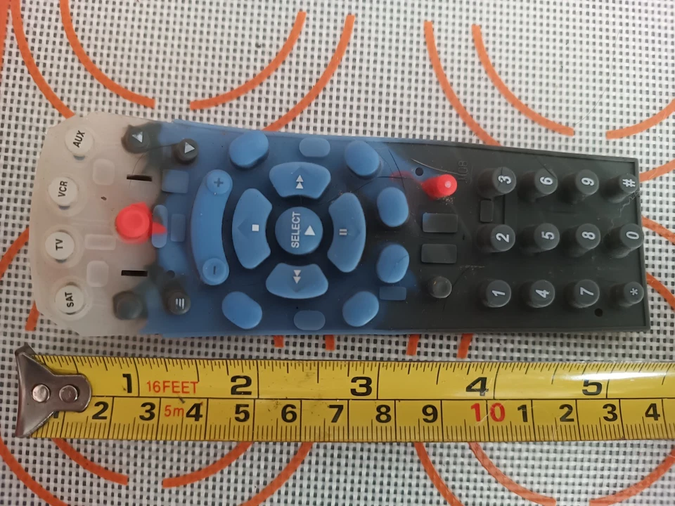 EchoStar 103781 IR Satellite Receiver Remote Control Keypad PARTS ONLY - Image 2 of 3