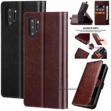 For Samsung Galaxy Note 10 PLUS  Kickstand Leather Card Holder Folio Case Cover