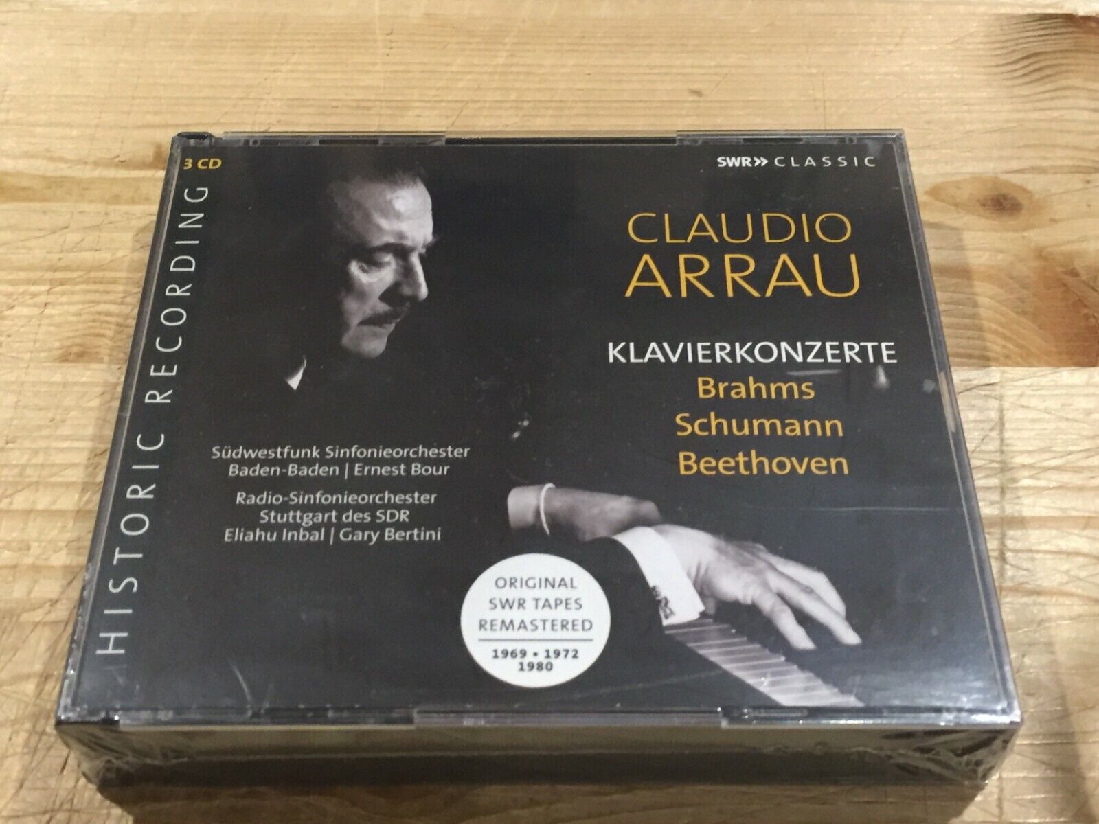 CLAUDIO ARRAU Brahms Schumann Beethoven Piano Concertos SWR MUSIC 3 CD BOX  NEW 747313908486 | eBay