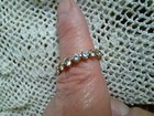 Yellow Gold finish Full Eternity Cz Band - Stunning Size 6 — photo 2