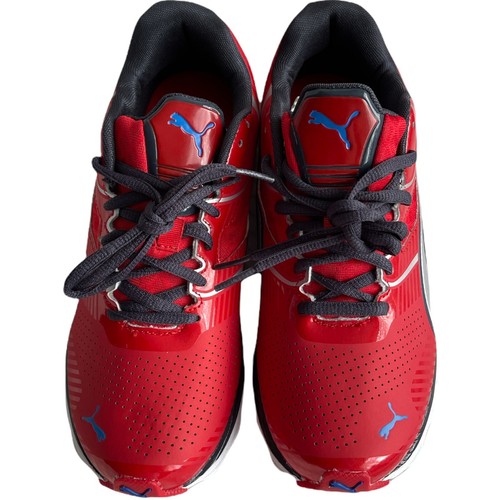 Big kids Sneakers Size 5.5 PUMA Walleri Gym Fitness Sneakers Red/Silver/Navy - Picture 5 of 12