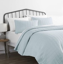 Linen Market 3 Piece Pale Blue Quilt California King Size Bed Set - A Lightwe...