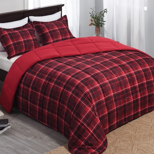 Black Buffalo Plaid Comforter Set 