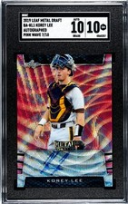 2019 Leaf Metal Draft Korey Lee PINK WAVE /10 SGC 10 w/10 AUTO (7/10)