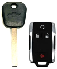 Chevrolet 2014-2019 B119 Transponder key + Remote Fob M3N-32337100 USA Seller A+