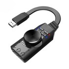 7.1Channel External USB Computer Game Sound Card for PUBG 3.5mm USB Adapter