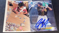 CJ Abrams Padres Autographed Signed 2020 Bowman Chrome Glimpse of Greatness .