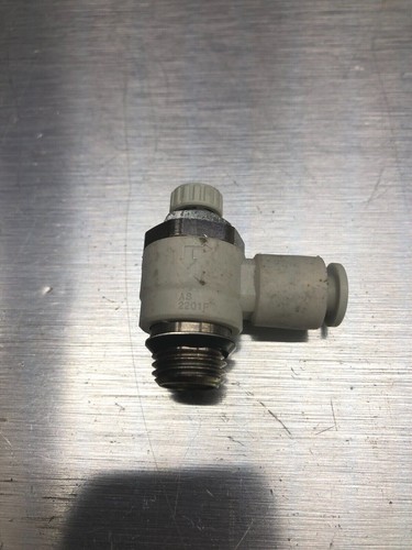 SMC AS2201F Air Speed Control Valve - 1/4" Thread End - 6mm push-to-connect - Picture 3 of 5