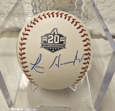 LUIS GONZALES  SIGNED ARIZONA DBACKS 20TH ANNIVERSARY BASEBALL