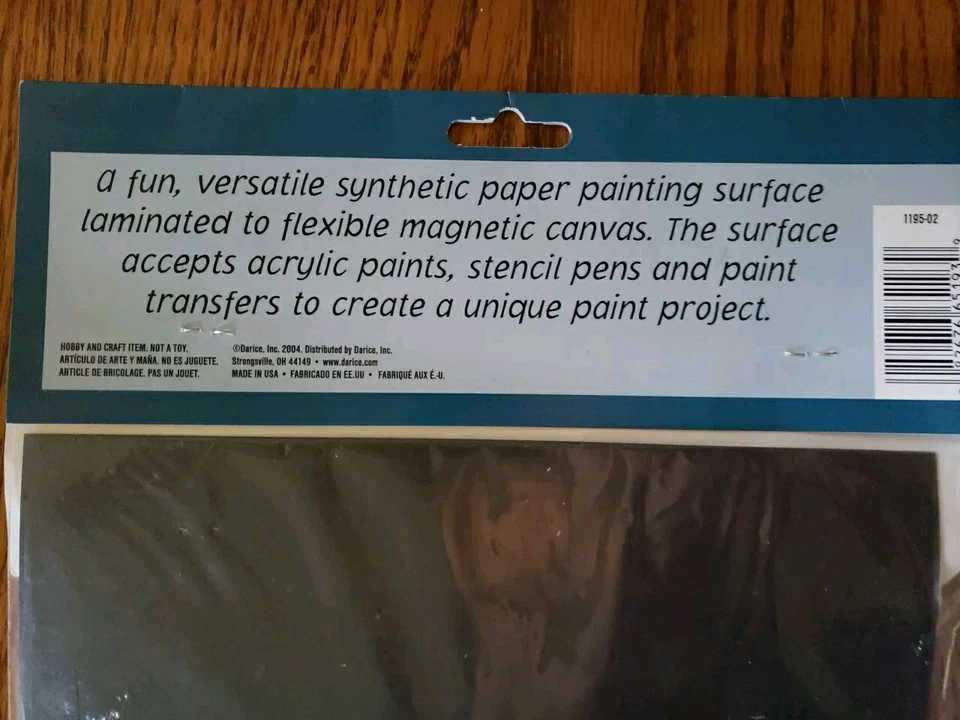 LOTE DE 2 IMANES DARICE LÁMINA DE LONA MAGNÉTICA 9'' X 12'' NUEVOS EN PLÁSTICO Foto 4 de 4
