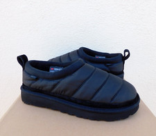 UGG TASMAN LTA BLACK POLYESTER PUFF WOOL SLIPPERS SHOES, WOMEN US 8/ EUR 39 NEW