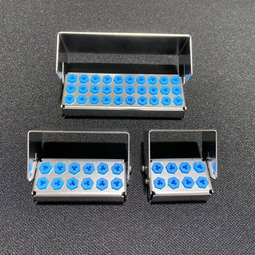 8/12 Löcher Dental Bohrer Feilen Halter Sterilisator Box Autoklav Desinfektion Etui - Bild 7 von 21