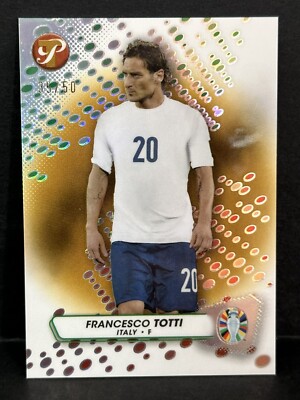 2023 Topps Pristine Road To Euro 2024 Italy Legend Francesco Totti