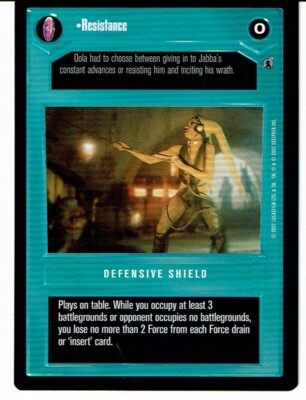 STAR WARS CCG REFLECTIONS III DARK SIDE PREMIUM RESISTANCE ex