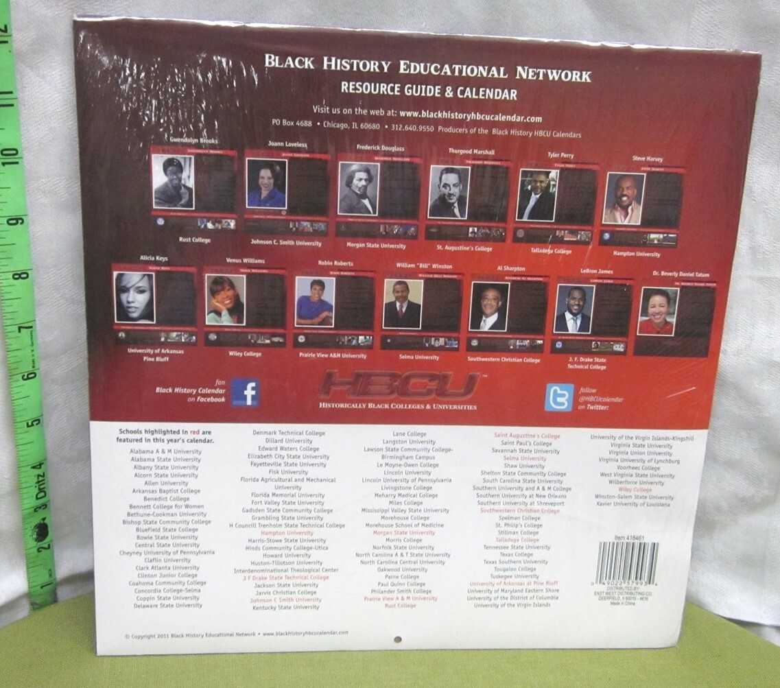 AFRICAN-AMERICAN HISTORY color calendar 2012 LeBron James NWT Tyler Perry  prints | eBay