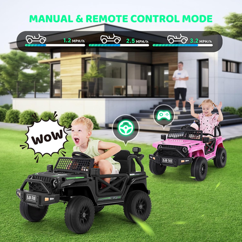 12V Kids Toddler Ride on Truck Electric - 7Ah Large Battery Electric Vehicles wi - Picture 4 of 7
