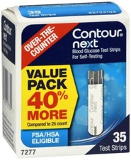 CONTOUR NEXT BLOOD GLUCOSE 35 TEST STRIPS (6 boxes) Expire: 10/31/2026