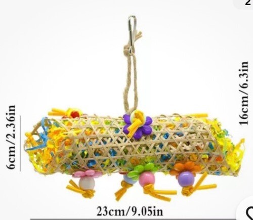 Pet Bird Cockateal Parrot Shredding Foraging Toy NWOB - Bild 2 von 2