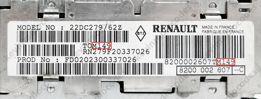 ✓DACIA RADIO CODIGO DESBLOQUEO DOKKER DUSTER JOGGER LODGY LOGAN