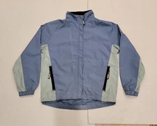 illumiNITE Women's M Reflective Wear Full Zip Windbreaker Jacket Blue Vented