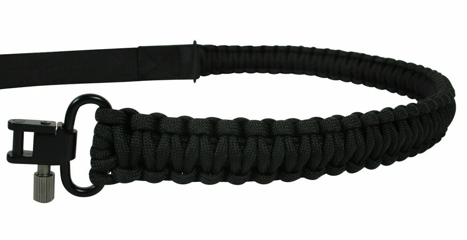 Tactical 550 Paracord Rifle Gun Sling Shotgun Crossbow 2 Point Adjustable Swivel - Image 3 of 4