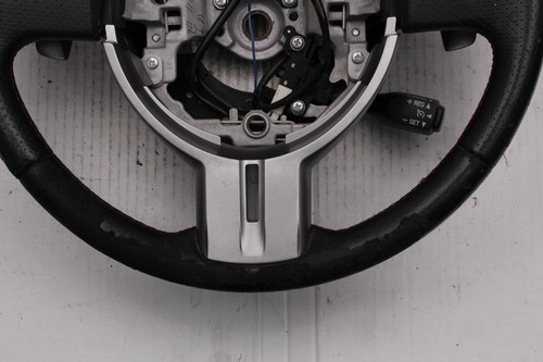 2013-2016 Subaru BRZ Scion FR-S Black Leather Steering Wheel RedStitch Paddle - Picture 4 of 10