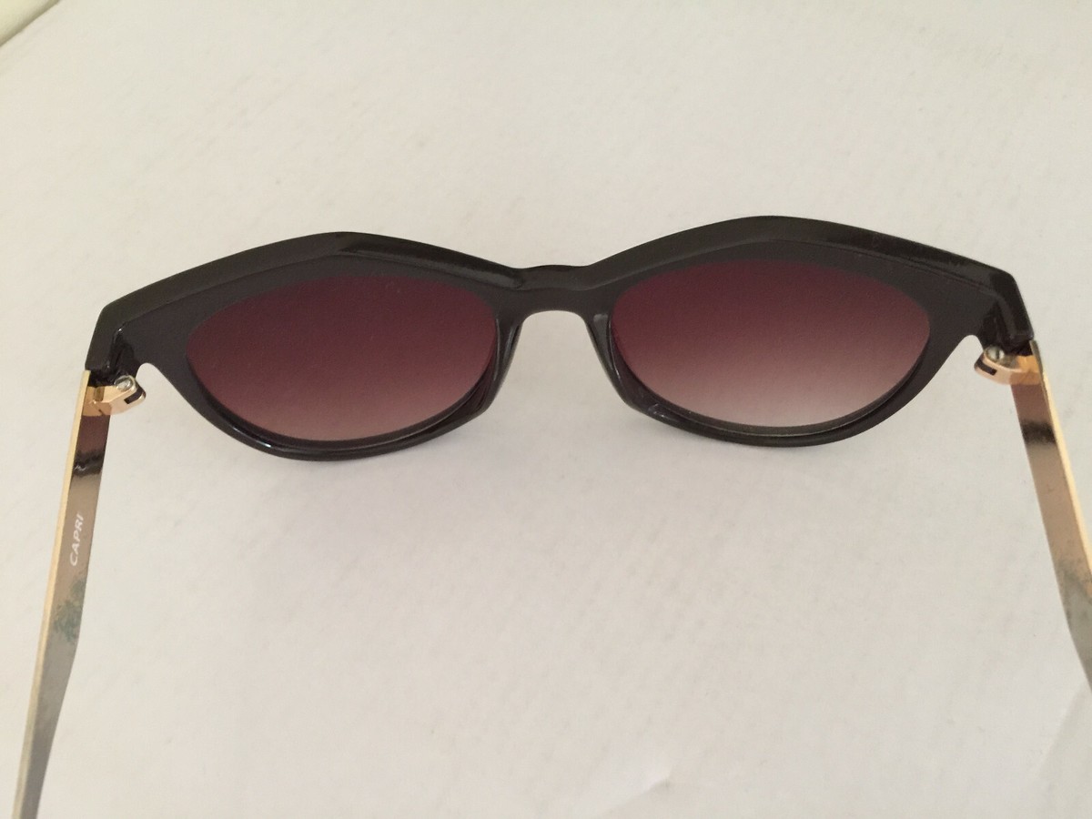 Versace Capri V1969 ITALIA Women Sunglasses black frame wine