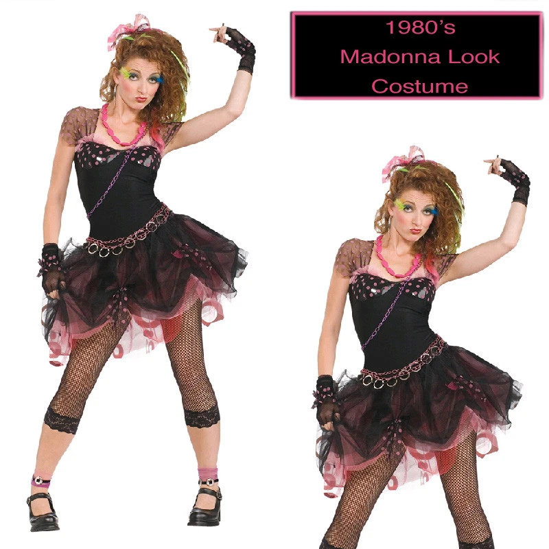 1980's Madonna Costume, Madonna Like a Virgin Costume, 80s Pop Star Madonna  Costume, 80s Ladies Costumes, Ladies 80s Fashion Attire, 80s Theme Party  Costumes, Ladies 80s Costumes & Accessories - Dallas Vintage