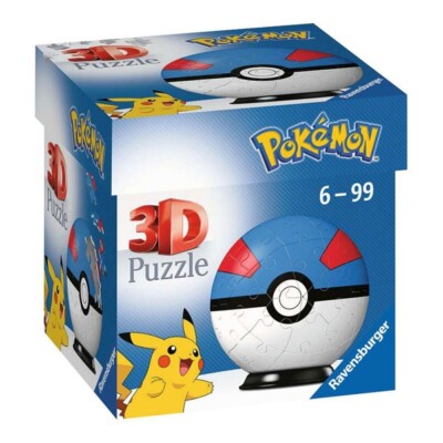 RAVENSBURGER 3D PUZZLE -PUZZLEBALL POKEMON SUPERBALL NEU OVP