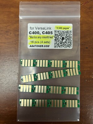 16 x Toner Chip  for Xerox VersaLink C400, C405 Printer Refill (Standard)