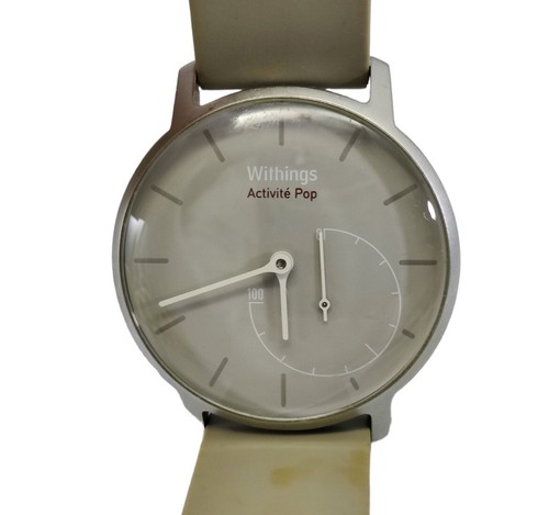 Reloj inteligente Withings Activite Pop plateado con correa de silicona tostada SIN PROBAR - Imagen 17 de 17
