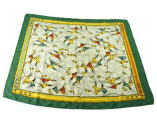 Authentic BALENCIAGA Paris "TALISMAN" Vintage Luxury Silk Large Scarf Square 34"