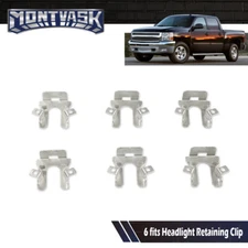 6pcs Headlight Retaining Clips Fit For 1992-1996 Ford F150 F250 F350 Bronco