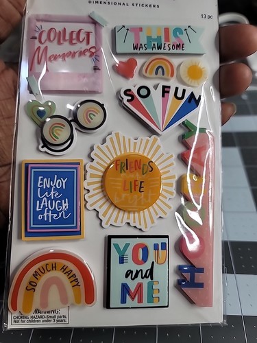 The Paper Studio Stickers Collect Memories 3D Stickers ST3 - Picture 3 of 4