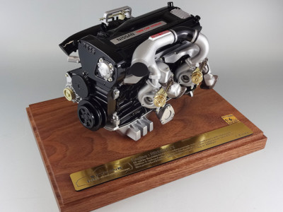 NISSAN SKYLINE GTR R33 RB26DETT 2.6L TURBO ENGINE 1/6 SCALE