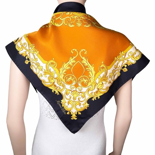 Seidentuch 85x85cm Marina D'Este Scarf Scialle Sciarpa Bufanda Foulard - Picture 5 of 8